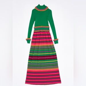 Crissa 70s Vintage Sweater Maxi Dress Size 8 Rare Find